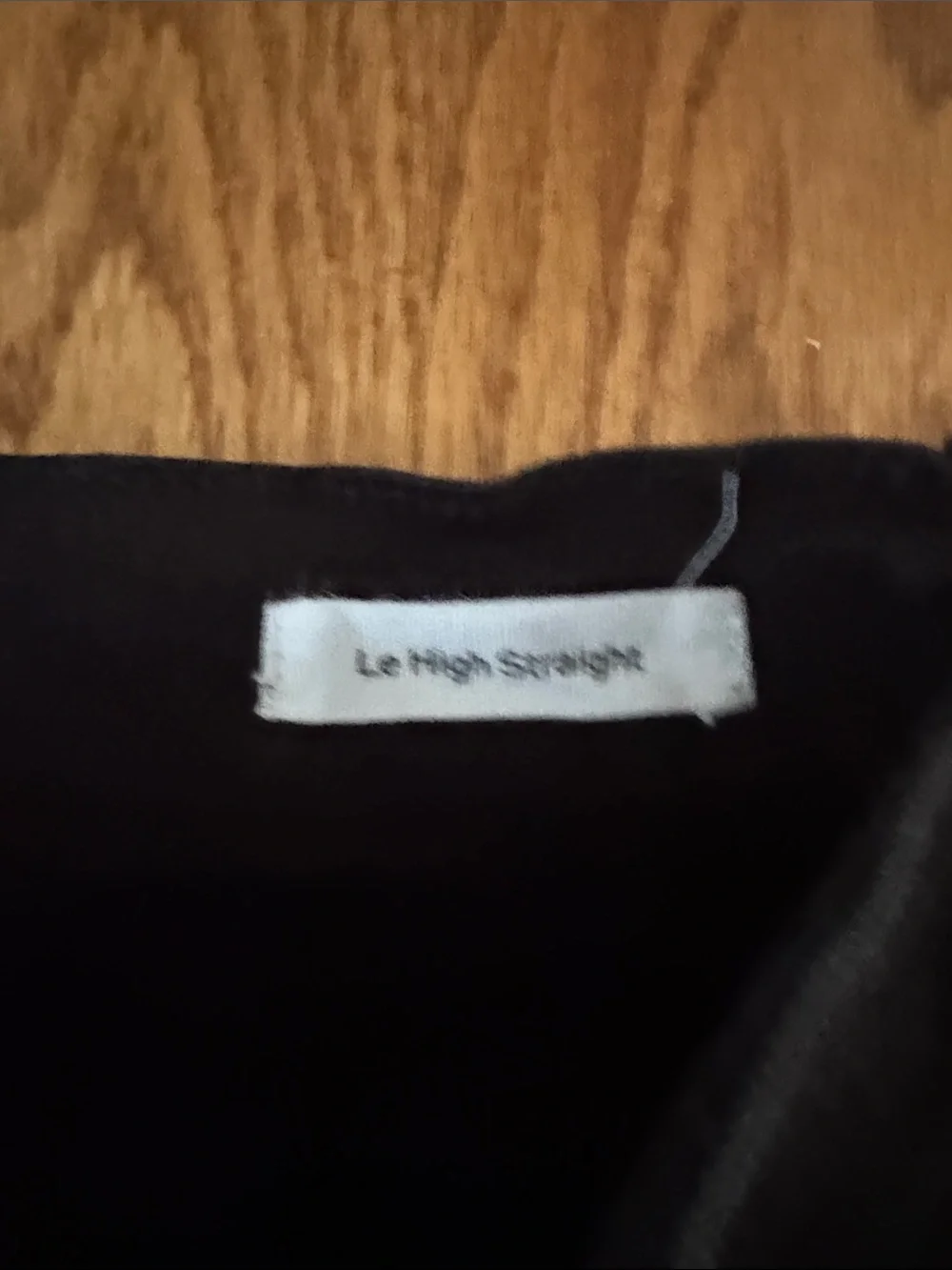 Frame Denim Black Straight Leg Jeans